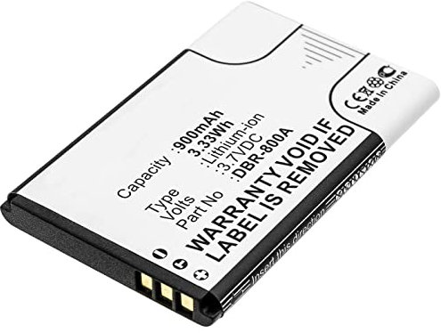CoreParts Sparepart Mobile Battery for Doro 3.33Wh Li-ION 3.7V 900mAh, DBR-800A, DBR-800B (3.33Wh Li-ION 3.7V 900mAh Black for Doro Mobile, Smartphone Primo 805, 6520, 6530, 1350, 1360, 1361,)