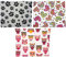 Go Optical Microfiber Glasses Spectacle Phone Lens Screen Cleaning Cloths Owl Paw Rainbow Heart Cloths x3 (3pc Mixed Pack)
