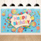 KOLIPHY Pancarta Decoración Cumpleaños para Niños y Niñas, Piruletas Feliz Cumpleaños, Tela para Interiores y Exteriores