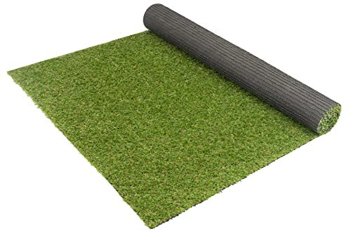 Primaflor Kunstrasen AMY 23mm - 4,00m x 7,00m, wetterfester Outdoor Bodenbelag | UV-stabil & wasserdurchlässig | Rasenteppich für Balkon & Terrasse | Balkonbelag zuschneidbar