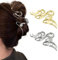 Lot de 2 grandes pinces à cheveux en perles - Antidérapantes - En métal argenté et doré - Forte adhérence - Accessoires de cheveux pour femmes et filles