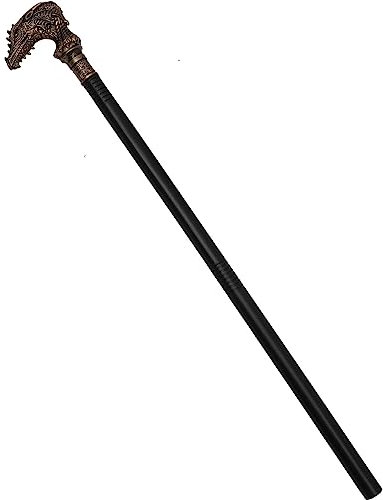 ABOOFAN Drachenkopf Gehstock Halloween Gehstock Kunststoff Drachen Zepter Vintage Punk Cosplay Kostüm Für Halloween Rollenspiel Requisite