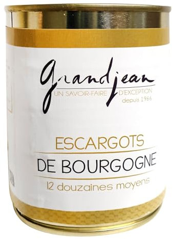 Escargots de Bourgogne 12 douzaines Moyens - Conserve - Grandjean