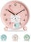Idota Kinderwecker, Kinder Wecker mit Nachtlicht Wecker Kinder Ohne Ticken Stiller Niedlich Kinderwecker Laut Extrem Nachtwecker Reisewecker Schüler Wecker - Rosa Katze