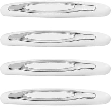 Tabanzhe Automotive Door Edge Guards - Set of 4,Universal Car Door Edge Protection Strip,Scratch-Resistant Decorative Side Door Protector,Bumper Guard,Fits Most Cars Trucks SUVs(White)