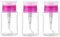 3Pcs 150ml/5oz Push Down Empty Pump Dispenser Bottles Nail Polish Remover Pump Empty Dispenser Bottle with Flip Top Cap for Nail Polish and Makeup Remover