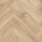 Beige Herringbone Pattern Wood Effect Anti-Slip Vinyl Flooring For LivingRoom, Hallways, Kitchen, 2.8mm Backed Vinyl Sheet-2m(6'6) X 3m(9'9)-6m²