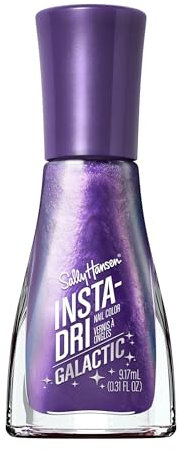 Sally Hansen smalto Insta-Dri, Galactic, Planet Purple, Facile da usare, Resiste a lungo, Colori brillanti, Si stende facilmente, Zero sbavature, 9,17 ml