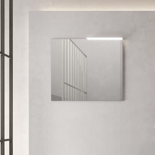 LIBEROSHOPPING.eu - LA TUA CASA IN UN CLIK Specchio rettangolare 81 cm con lampada LED a filo muro