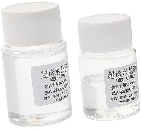 BELLIFFY 2sätze Epoxidharzkleber Klar Für Gießen Und Beschichten Ab-harzkleber Zum Selbermachen Für Dekorationszwecke Und Bastelarbeiten Hohe Und Fließeigenschaften Vergilbungsfrei