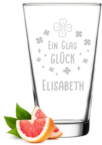 polar-effekt Leonardo Longdrink Glas 300 ml mit personalisierter Gravur - spülmaschinenfestes Trinkglas - Geschenk zum Geburtstag - Glas für Drinks, Aperitif und Wasser
