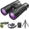 Binocolo impermeabile 12 x 42 ED IPX7 per adulti, facile da mettere a fuoco con stabilizzatore d'immagine, perfetto per birdwatching/caccia (veleno: tracolla, treppiede, supporto per cellulare,