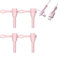2Pcs Data Cable Protector,Silicone Cord Saver Dustproof storage Data Cable Winder 3 in 1 Anti-Break Protective Cover Compatible for type-c Charger (pink)