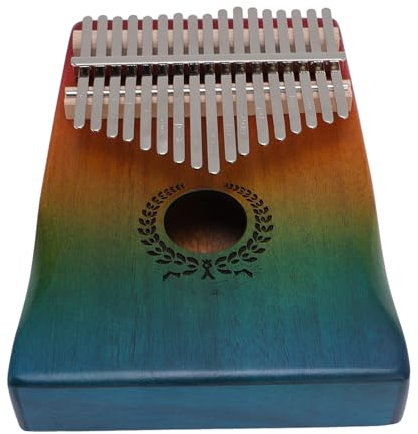 17 Keys Kalimba, Tragbares Daumen Klavier Kalimba mit Tragetag -Melodie -Hammer -Musikinstrumenten -Accessoire