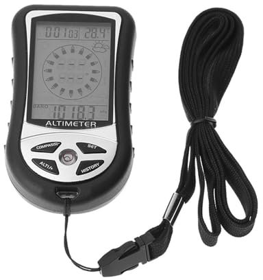Nybhyjka Altimetro elettronico, altimetro,Compass del barometro a Temperatura Portatile Multifunzione - Dispositivo Portatile per Alpinismo Escursionistico, Orologio temporale con retroilluminazione