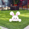 Hasen Frühling Deko Gartenstecker Osterhase Dekofigur Gartendeko Osterhasen Figuren Dekoration Kaninchen Gartenstecker für Garten Ostern Frühling Balkon & Terrasse Gartendekoration (D, One Size)