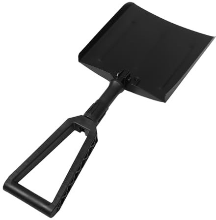 Amosfun Pala de Nieve con Mango Extensible para Remoción de Nieve Casa para Emergencias y Camping