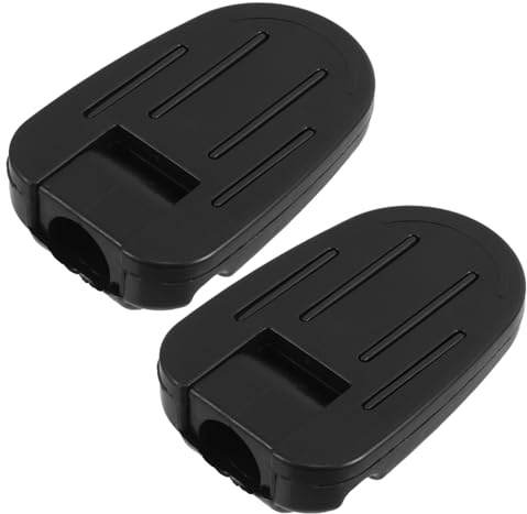 BCOATH 2 Stück Dreirad Fußstützen Kunststoff rutschfest Ersatzteile für Outdoor Dreiräder und Kinderfahrräder Einfache Montage ohne Werkzeug Strapazierfähig Schwarz