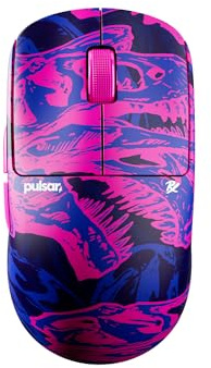 Pulsar Gaming Gears X2 CrazyLight Wireless Gaming Mouse, Mini, PRX Edition | Ultra Lightweight 1.27 oz (36g), Symmetrical, Flat Side, Back-Moderate Hump, Fingertip/Claw Grip, XS-1, 32K DPI, 8K