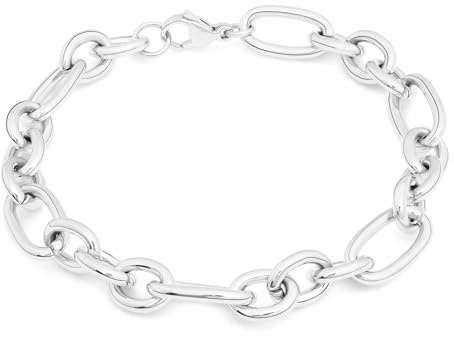 Tamaris Schmuck für Damen aus Edelstahl, Chunky Glieder Armbänder in elegantem & coolen Look, wasserfest