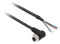 Schneider XZCP1241L5 XZ-Vorverdrahtete Buchsen, abgewinkelt, M12, 4-polig, PUR Kabel, 5m, Blanc