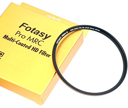 Fotasy Filtro per lenti ultra sottile da 82 mm con protezione UV, rivestimento nano MRC multi resistente ai graffi di olio, acqua, 16 strati, multistrato, 82 mm, filtro UV