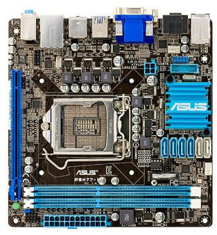 Asus P8H77-I INTEL H77 MINI ITX MOTHERBOARD – LGA SOCKET 1155 (H2) Motherboards (2.8 GHz, 1066,1333,1600,1800,1866,2000,2133,2200 MHz Dual, 1.5 V, 1GB, DIMM, 2GB, 4GB, 8GB)
