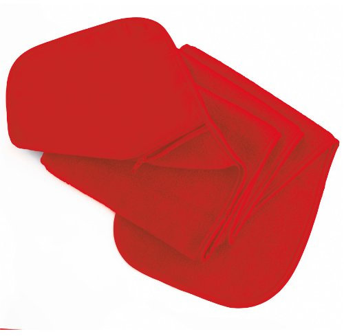 RESULT Unisex Winter Active Fleece Schal mit Reißverschlusstasche Gr. Einheitsgröße, rot