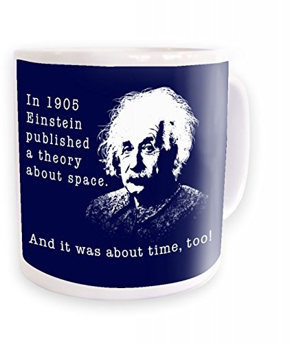 Einstein Had A Theory Tasse mit marineblauem Hintergrund