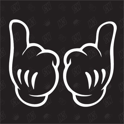 Dope Mickey Hands - Sticker