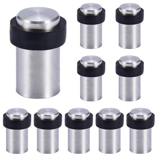 10 X Butoir de Porte de Sol 6 cm en Acier INOX Arrêt de Porte Butée Bloque Porte