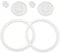 720°DGREE Jeu de joints de rechange d'origine pour votre uberBottle | joints de rechange | Taille : S | Convient pour uberBottle 350ml & 500ml