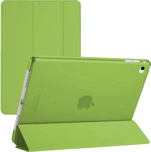 TechDealsUK Custodia per iPad 9.7 di sesta generazione (2018) con supporto magnetico e funzione di accensione/spegnimento automatico A1954 A1893 (verde)