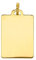 Jouailla - Placa rectangular para grabar en oro 375/1000 gran modelo (395021)