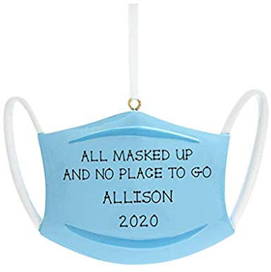 2020 Christbaumschmuck Weihnachten Anhänger Personalisierter Name Baumschmuck Weihnachtsanhänger Weihnachtsferien Dekorationen Anhänger Survived Familie Ornament (1 PC-B)