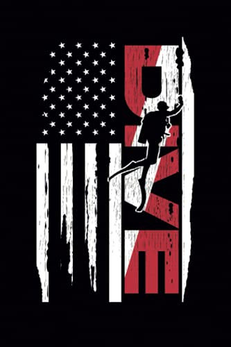 Dive Log Book: Compact Scuba Diving Log for 120 Dive Entries (Stars & Stripes Theme)