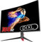 piXL CM32GF5 - Monitor curvo da 32, 144 Hz/165 Hz, tempo di risposta 5 ms, senza cornice, Freesync, G-Sync, 1920 x 1080 Full HD, DisplayPort, HDMI, montaggio VESA, finitura nera