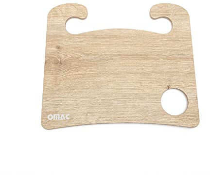 OMAC Auto Lenkradtisch Holz Autotisch Esstisch Schreibtisch Lenkradablage Camping Tisch Wohnmobil Zubehör