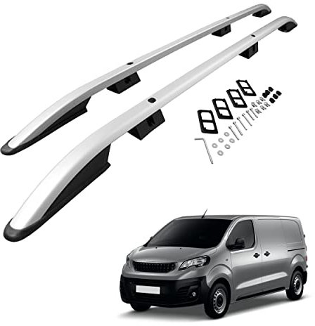 CHROMEMASTER | Les barres de toit | Compatibles avec Peugeot Expert 2016- M/Standard; Conçus pour le montage de barres de toit, de coffres de toit ou de porte-vélos | Structure en aluminium durable