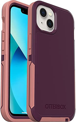 OtterBox Defender Series Screenless Case with Magsafe for iPhone 13 (NOT Mini/Pro/Pro Max) Non-Retail Packaging - Purple Perception - with Microbial Defense
