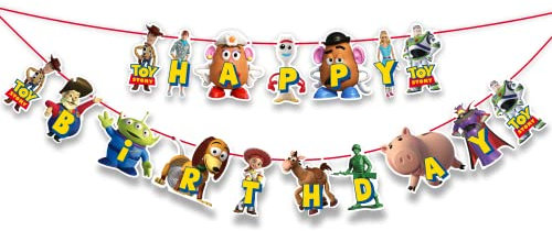 Seyal® Geburtstagsfeier Dekoration - Toy Story Happy Birthday Banner