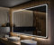 Artforma Badspiegel 120x70 cm mit LED Beleuchtung - Wählen Sie Zubehör - Individuell Nach Maß - Beleuchtet Wandspiegel Lichtspiegel Badezimmerspiegel - LED Farbe zu Wählen L137