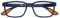 Zippo® Soft Touch -Lesebrille, hergestellt aus einem Weichlinienrahmen, ideal für Männer und Frauen, Diopter +1,50, blaue Farbe, orange Innenauktion