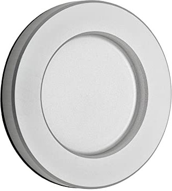 SOTECH Schiebetürgriff TEYO Silber eloxiert Ø 70 x 8 mm selbstklebend (3M VHB) Möbelgriff Edelstahl Muschelgriff für Glas-Türen & Zimmertüren Griffmuschel zum Aufkleben