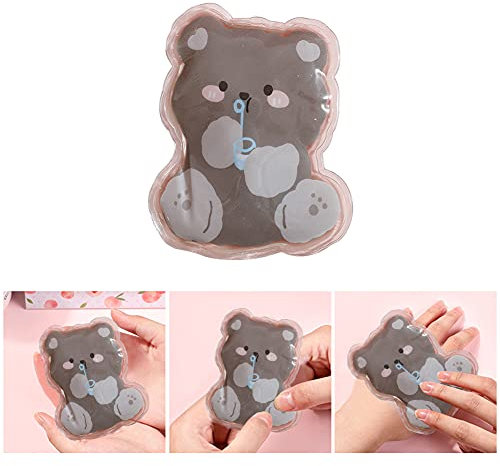 Surakey Mini Taschenwärmer Kinder handwärmer wiederverwendbar zum knicken Cartoon Bär Knick Hand Wärmer Fingerwärmer Handtaschenwärmer Wärmepad Heizpad Winter Weihnacht Erwachsene Kinder Geschenke