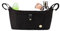 SEWBOO Universeller Kinderwagen-Organizer, Wickeltasche mit verstellbaren Riemen, passend für fast jeden Kinderwagen, Schwarz