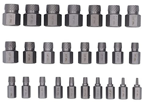 Kit de Extractor de Tornillos Dañados de 25 uds., Perno Hexagonal de Acero Al Cromo Molibdeno, Tornillo Dañado, Herramientas Manuales de Bricolaje para Quitar