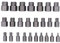 Kit de Extractor de Tornillos Dañados de 25 uds., Perno Hexagonal de Acero Al Cromo Molibdeno, Tornillo Dañado, Herramientas Manuales de Bricolaje para Quitar