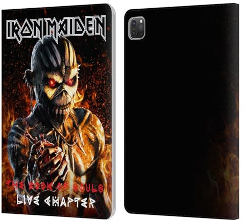 Head Case Designs Offizielle Iron Maiden TBOS Live Chapter Tour Leder Brieftaschen Handyhülle Hülle Huelle kompatibel mit Apple iPad Pro 11 2020/2021 / 2022