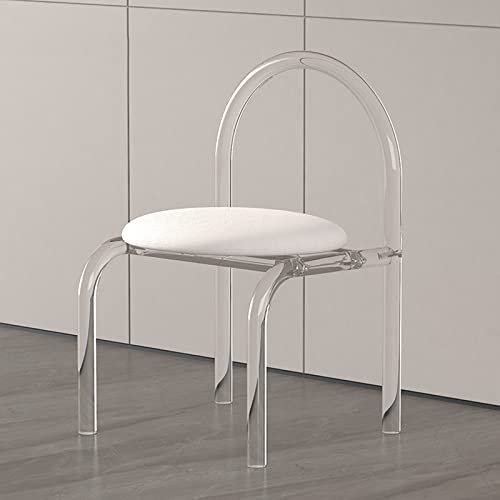 JTBDWOSK TransparenteKosmetischer Hocker, Transparente Acryl-dusche-Hocker Fußhocker Mit Rutschfesten Füßen Duschhocker Fußhocker Für Küche Schlafzimmer Und Wohnzimmer,1,4